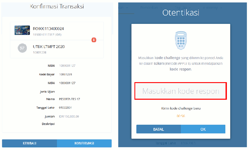 Konfirmasi dan Otentikasi